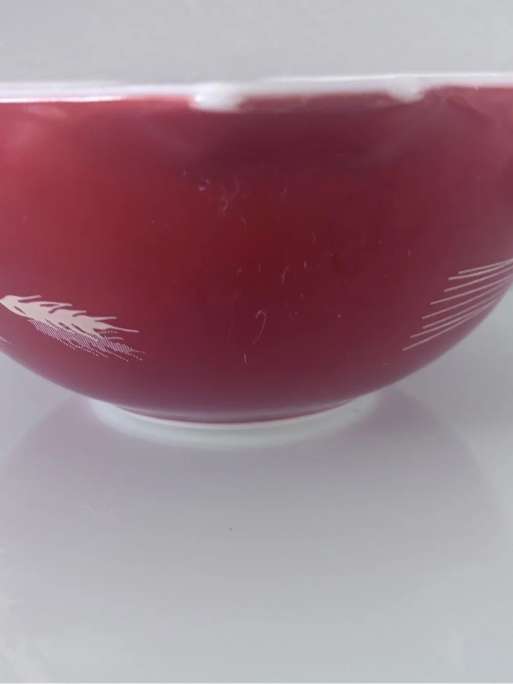 Vintage PYREX Autumn Harvest WHEAT Nesting Cinderella MIXING BOWL #442 1.5L